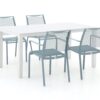 Apple Bee Hawaii/Menzano 160cm dining tuinset 5-delig stapelbaar - Laagste prijsgarantie!