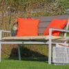 Grijs aluminium tuinbanken