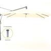 Glatz Sombrano Easy zweefparasol 350x350cm - Laagste prijsgarantie!