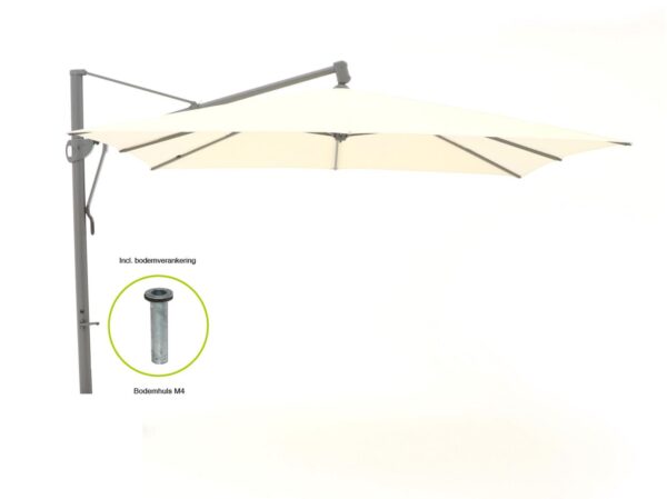 Glatz sombrano easy zweefparasol 350x350cm - laagste prijsgarantie!