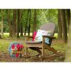 Bruin houten tuinstoelen