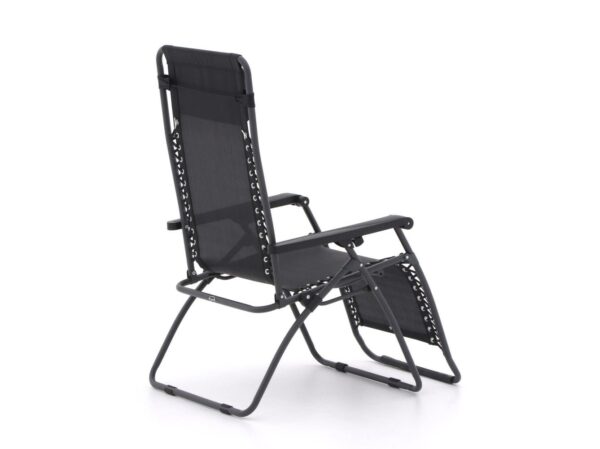 Zwart gecoat metaal tuinstoelen