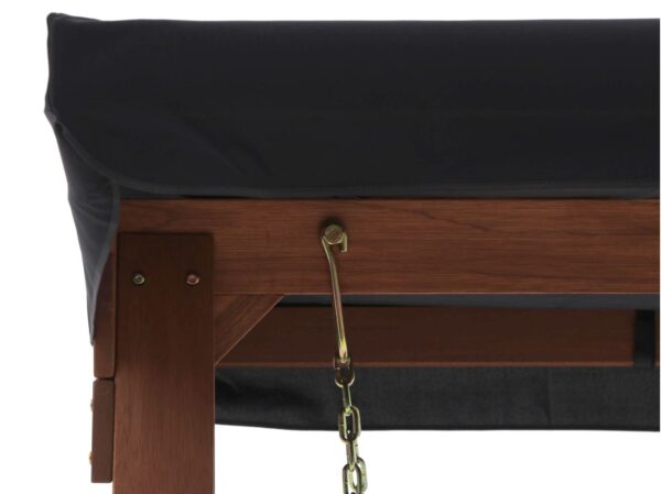 Rood/zwart houten tuinbanken