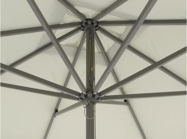Grijs aluminium parasols
