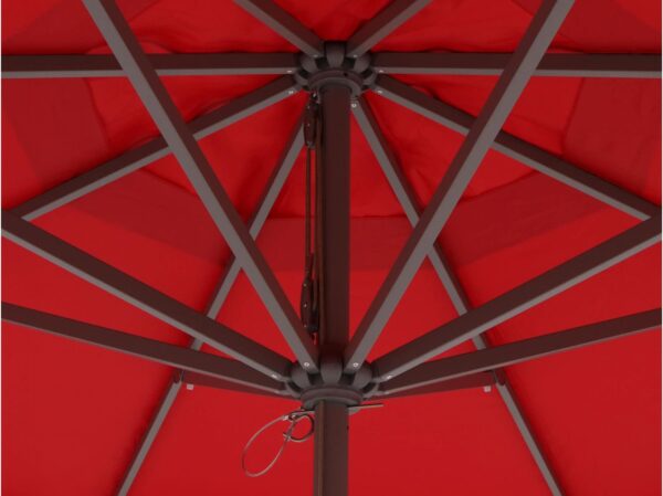 Rood aluminium parasols