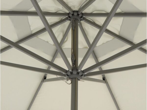 Grijs aluminium parasols