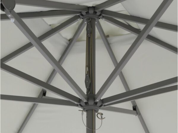 Grijs aluminium parasols