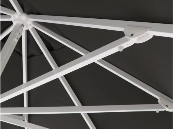 Grijs aluminium parasols