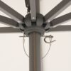 Grijs aluminium parasols
