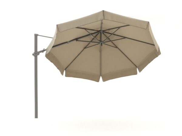 Taupe aluminium parasols