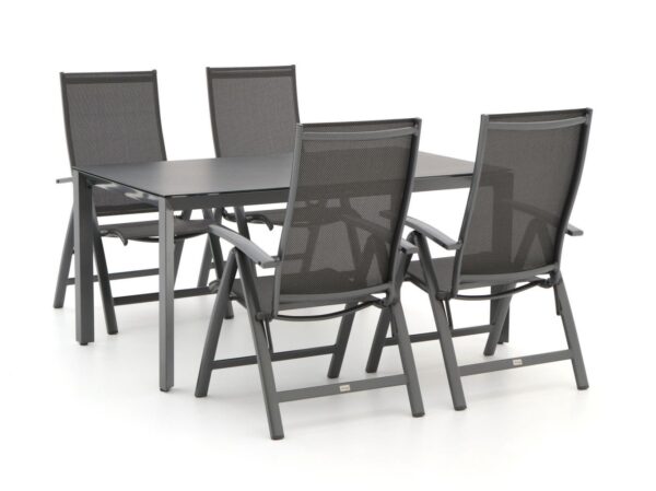 Bellagio elegance/veneto 160cm dining tuinset 5-delig verstelbaar - laagste prijsgarantie!