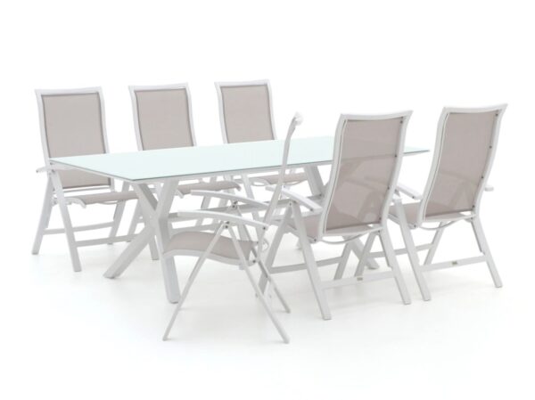 Bellagio lugomoresco 220cm dining tuinset 7 delig verstelbaar laagste prijsgarantie 7