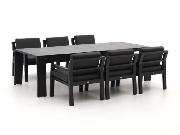 Bellagio vinadio 255cm low dining tuinset 7-delig - laagste prijsgarantie!