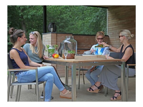 Bernstein freiburg 220cm dining tuinset 7 delig stapelbaar laagste prijsgarantie 7