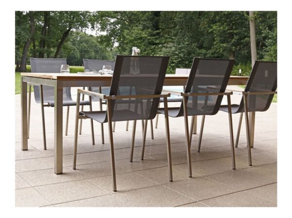 Bernstein mainzfreiburg 220cm dining tuinset 7 delig stapelbaar laagste prijsgarantie 7