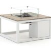 Cosiraw lounge vuurtafel 100x100x55cm - Laagste prijsgarantie!