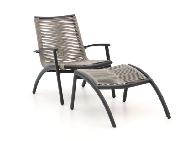 Forza cortona lounge tuinstoel met voetenbank - laagste prijsgarantie!