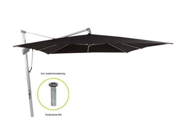 Glatz sombrano s+ zweefparasol 350x350cm - laagste prijsgarantie!