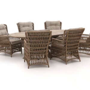 Intenso Milano/ROUGH-Y 240cm lounge-dining tuinset 7-delig – Laagste prijsgarantie!