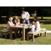 Bruin houten tuinsets