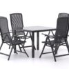 R&S Design Capri/Caluso 96cm dining tuinset 5-delig verstelbaar - Laagste prijsgarantie!