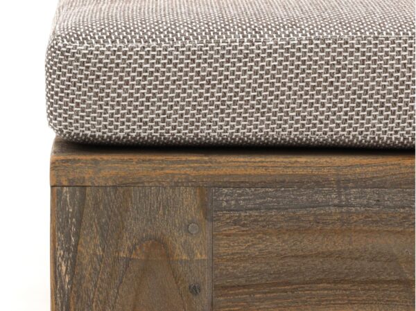 Teakhout ligbedden rough furniture