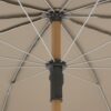 Grijs houten parasols