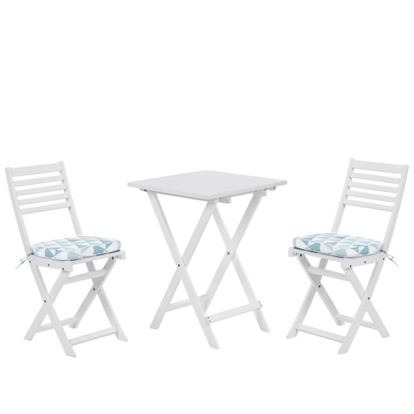Bistroset met kussen Hout Blauw FIJI