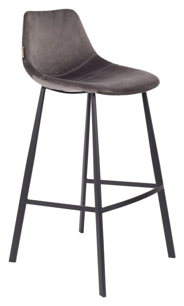 Dutchbone Barkruk Franky Velvet (zithoogte 80cm)