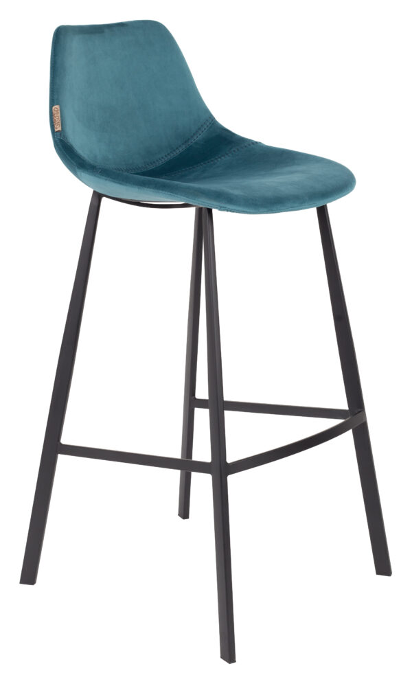 Dutchbone Barkruk Franky Velvet (zithoogte 80cm)