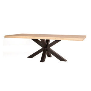 Eleonora Eettafel Jasmijn Boomstam Eiken, kleur Naturel, 200 x 100cm