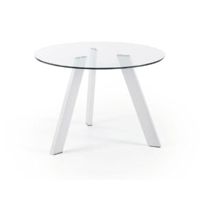 Kave Home Ronde Eettafel Carib 110cm, kleur Wit