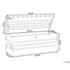 4251682218603 Kussenbox 165 x 70 cm Grijs CEBROSA