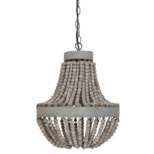 Light & Living Hanglamp Luna kralen Ø35,5×45 cm, oud wit