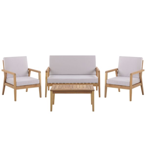 Loungeset Acaciahout Taupe PALLANO