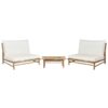 Loungeset Bamboehout Gebroken wit TODI