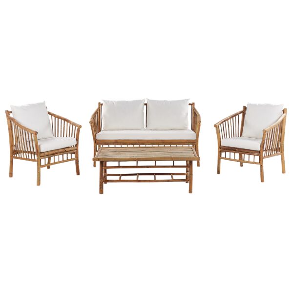 Loungeset Bamboehout Lichte houtkleur MAGGIORE