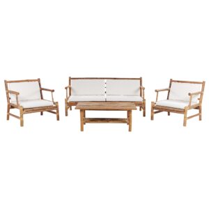 Loungeset Bamboehout Lichte houtkleur RICCIONE