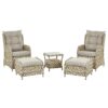 Loungeset PE rotan Beige PONZA