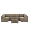 Loungeset PE rotan Bruin BELVEDERE