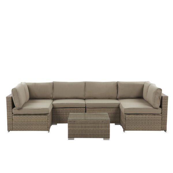 Loungeset PE rotan Bruin BELVEDERE