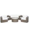Loungeset PE rotan Donkerbruin SEVERO