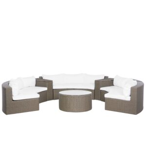 Loungeset PE rotan Donkerbruin SEVERO