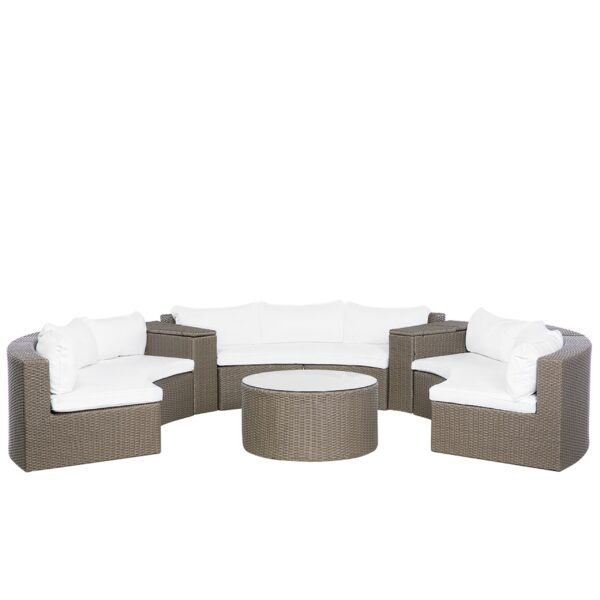 Loungeset PE rotan Donkerbruin SEVERO