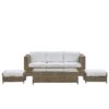 Loungeset PE rotan Wit BELLUNO