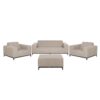 Loungeset Polyester Beige ROVIGO