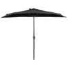 Parasol zwart ⌀ 270 cm GALATI