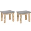 Set van 2 stoelen Beton Grijs OSTUNI