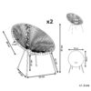 4251682259606 Set van 2 stoelen Donkergrijs ACAPULCO II