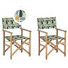 Set van 2 stoelen Hout Multicolor CINE